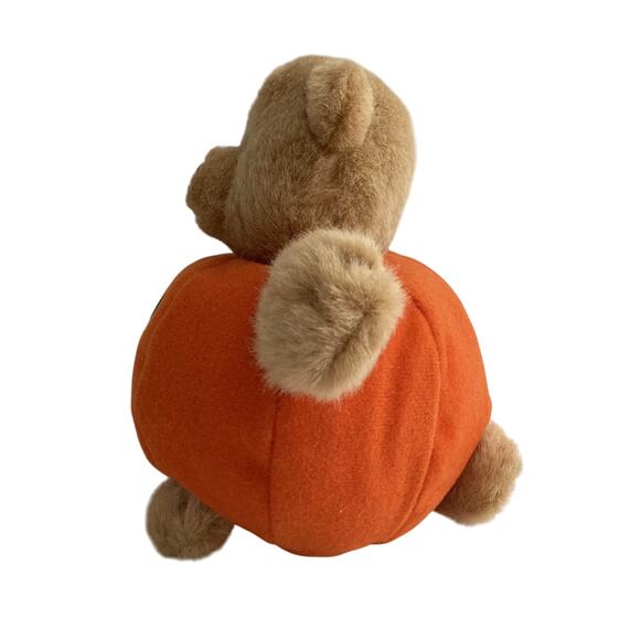 Russ Plush Stuffed Animal Halloween Jack O Lantern Bear Treats 6 Inches Tall - Picture 6 of 9